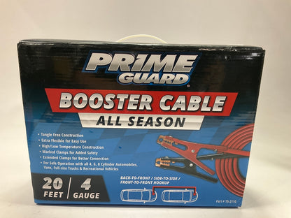 Prime Guard 75-2110 Booster Jumper Booster Cables - 20 Feet, 4 Gauge