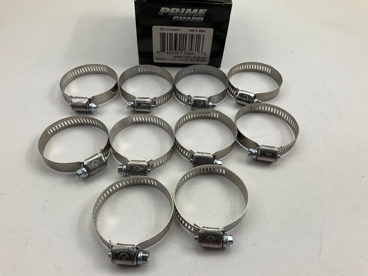 (10) Prime Guard B28H Hose Clamps - Clamping Range: 1-5/16'' - 2-9/32'' (34-58mm)