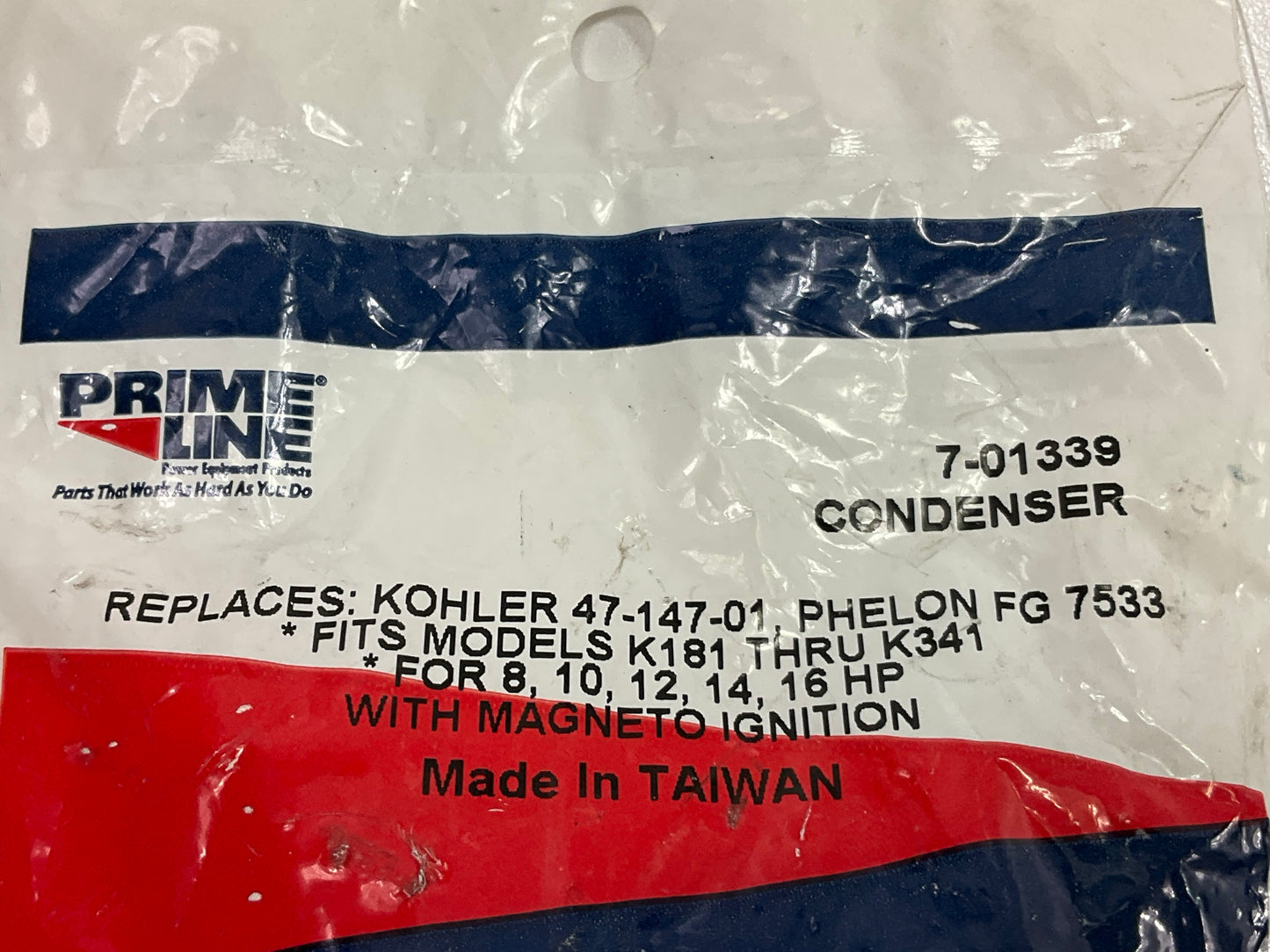 Primeline 7-01339 Ignition Condenser Replaces Kohler 47-147-01 & 235786