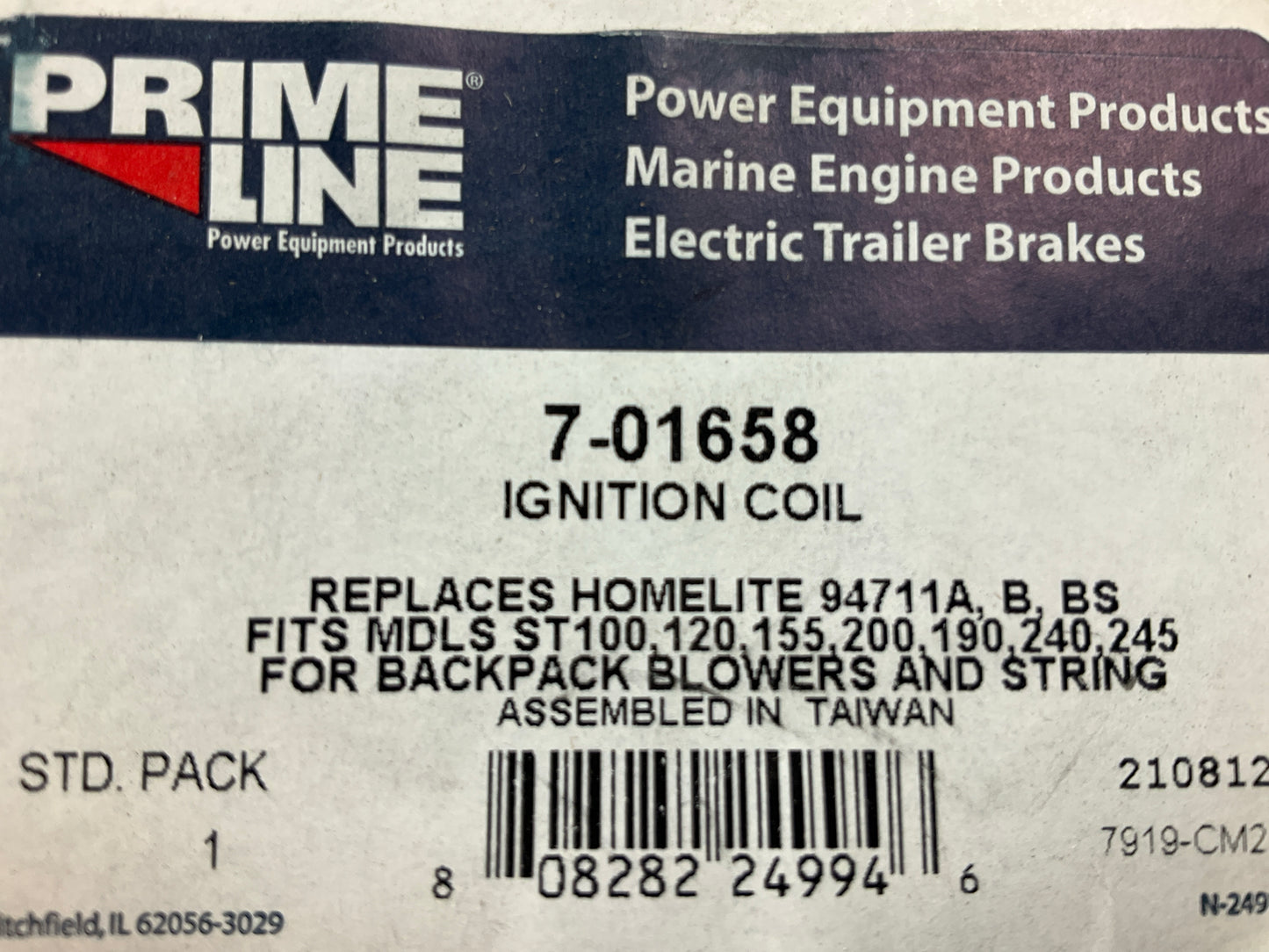 Primeline 7-01658 Ignition Coil Replaces Homelite 94711A 94711B 94711BS