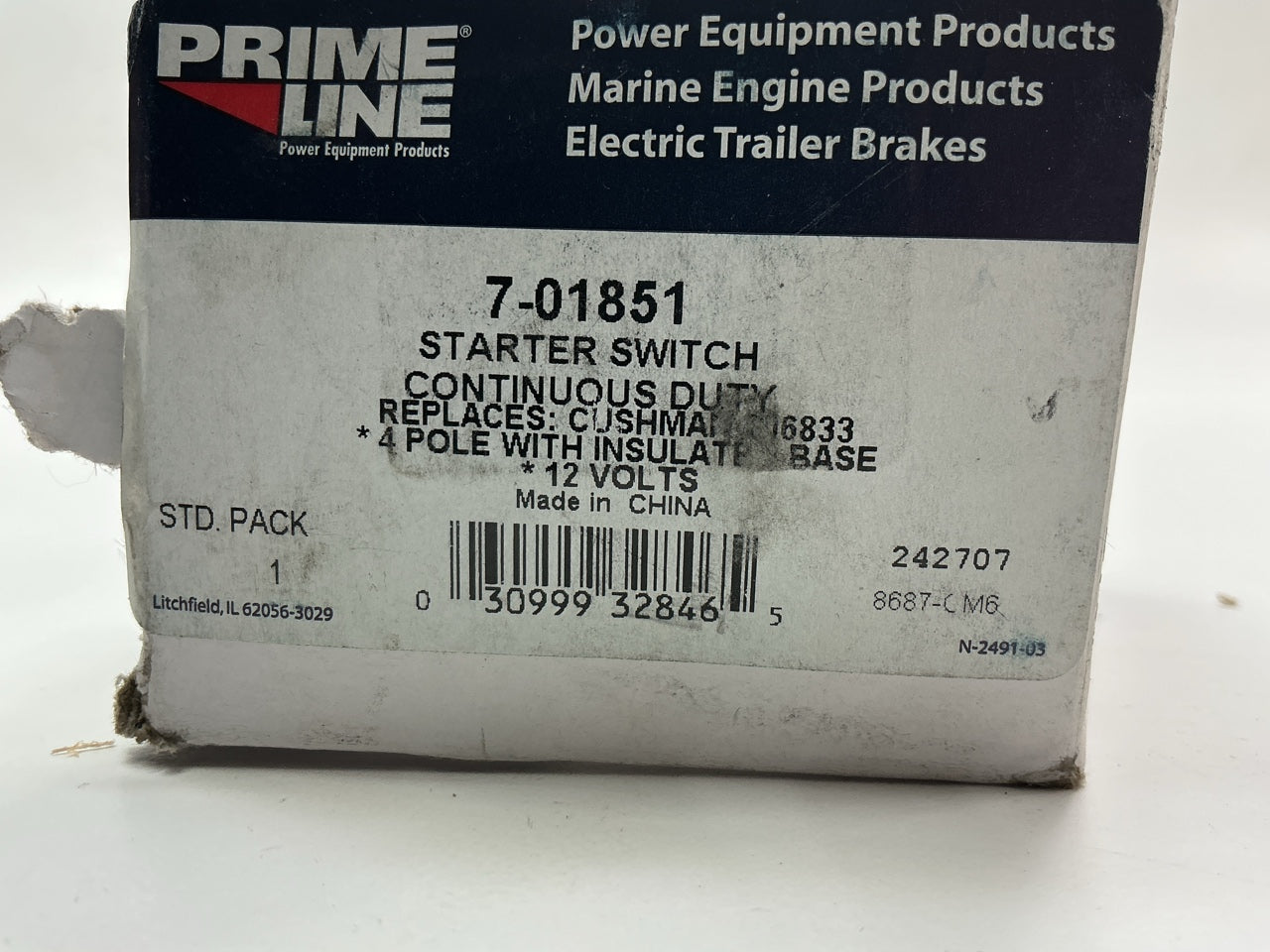 Primeline 7-01851 Starter Solenoid 12V 806833, 24059, 1114534, 1114547