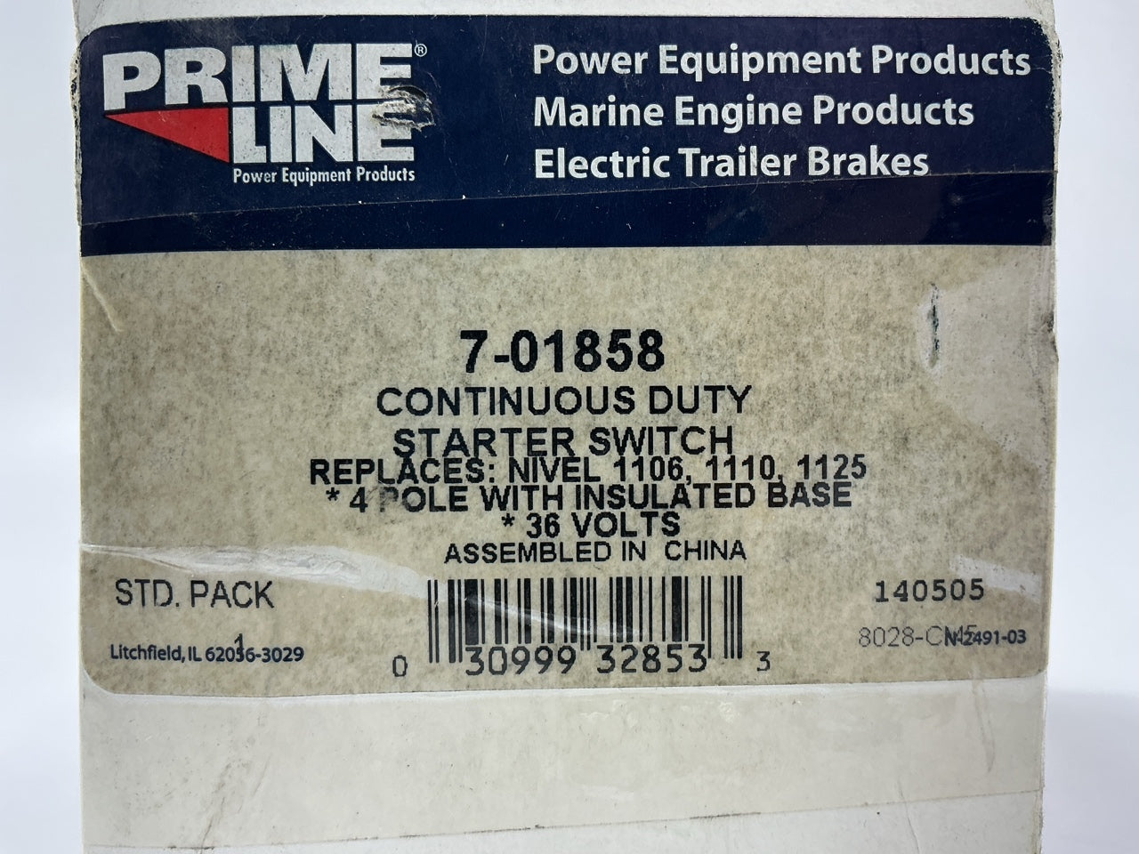 Primeline 7-01858 Starter Solenoid 36V 1110, 1125