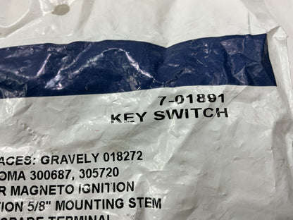 Primeline 7-01891 Ignition Switch  4 Position 5/8 Inch Mounting Stem 5 Terminals