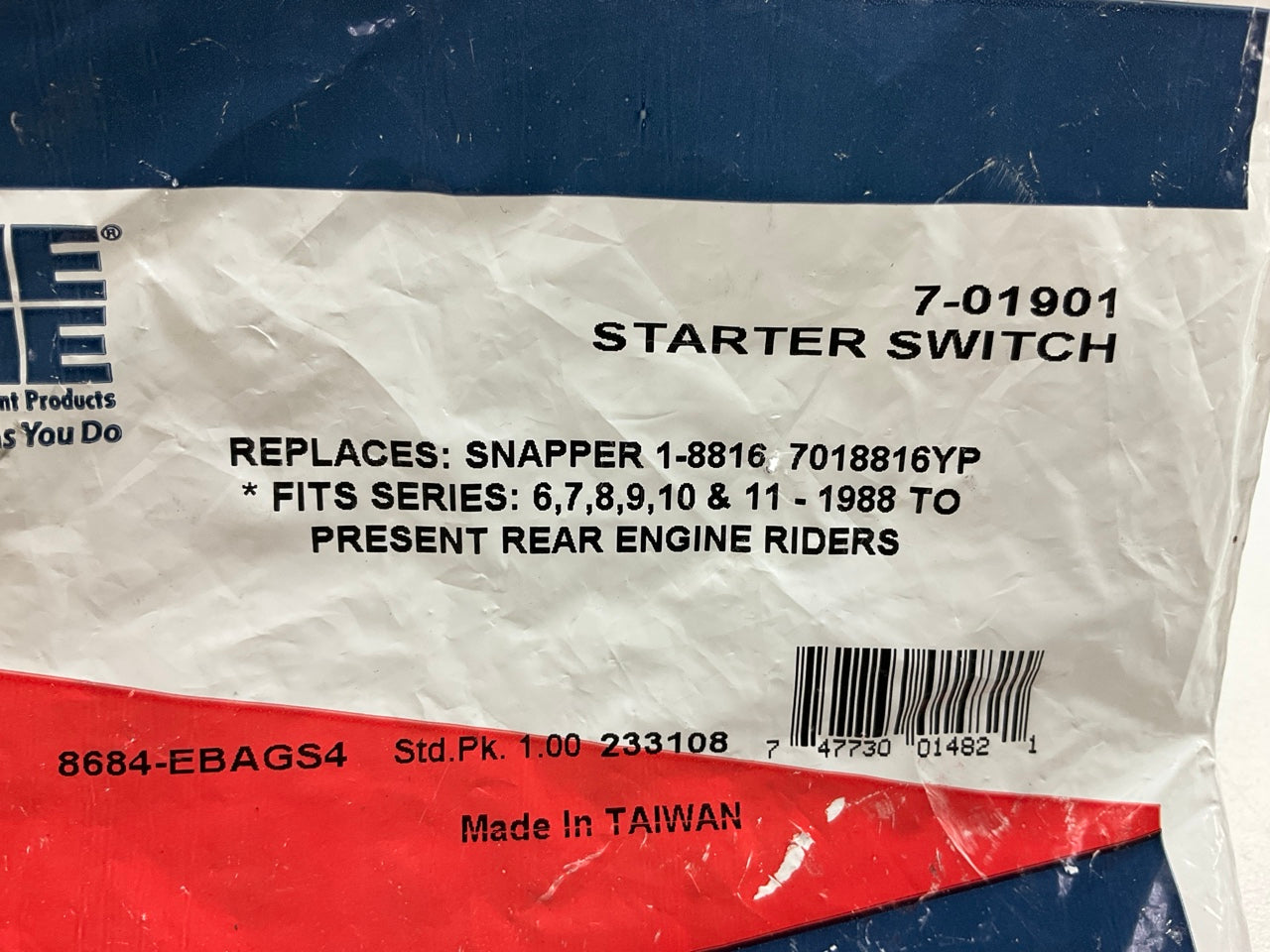 Primeline 7-01901 Ignition Starter  Switch 1-8816, 7018816, 7018816YP, 430-144