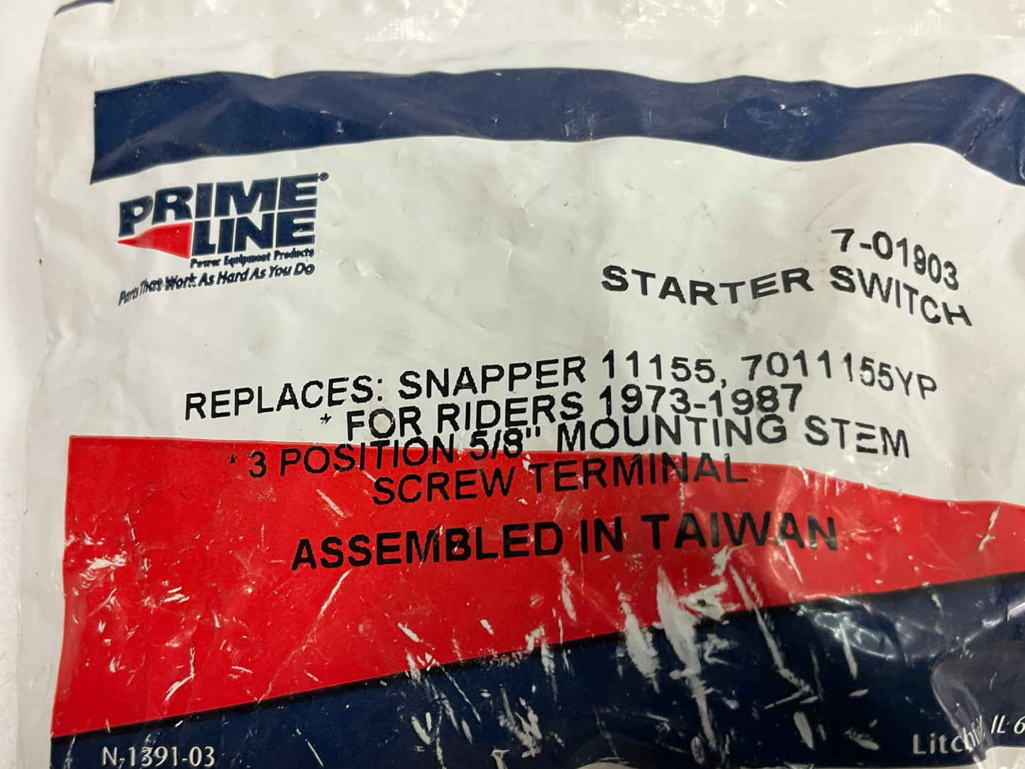 Primeline 7-01903 Ignition Starter Switch, Replaces Snapper 1-115