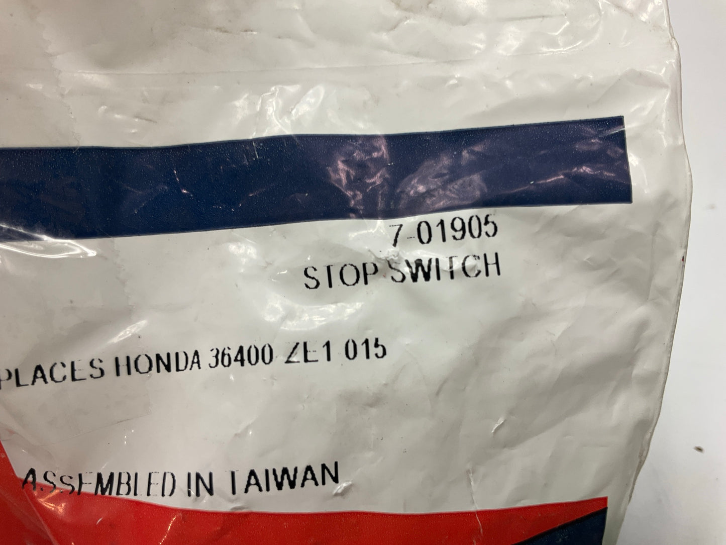Primeline 7-01905 Stop Switch 36100-ZE1-015, 36100-883-005,  36100-ZH8-W41