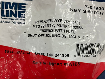 Primeline 7-01909 7-Terminal Key Ignition Switch