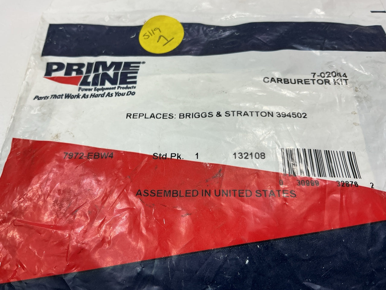 Primeline 7-02044 Carburetor Kit 491539, 394502, 694056, 520-080, 49-070