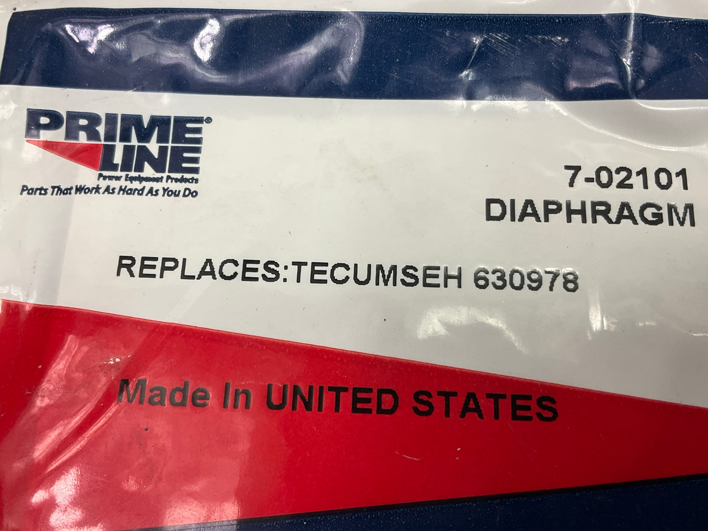 Primeline 7-02101 Carburetor Diaphragm