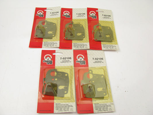 (x5) Primeline 7-02106  Briggs And Stratton Carburetor Diaphragm > 391681 <