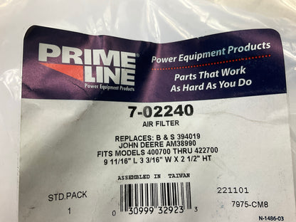 Primeline 7-02240 Lawn Mower Air Filter For Briggs & Stratton 16HP & 18HP Twin