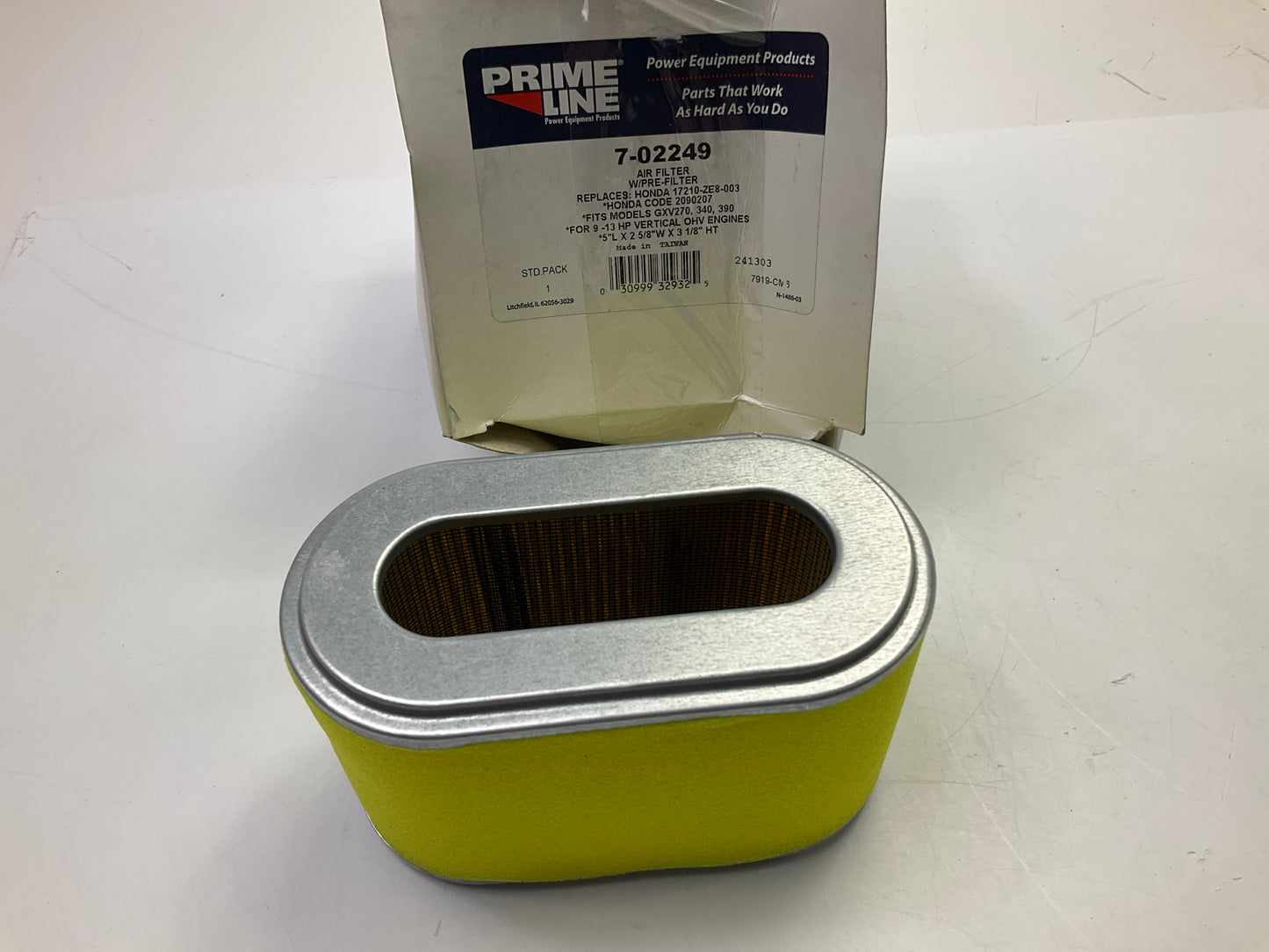 Primeline 7-02249 Engine Air Filter W/ Prefilter Replaces Honda 17210-ZE8-003