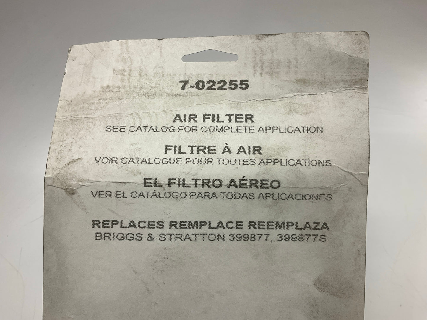 Primeline 7-02255 Square Air Filter 399877, 399877S, 5028B, 102-541, B1SB2841