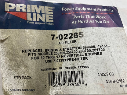 Primeline 7-02265 Oval Air Filter 399806, 399806S, 491519, 5048B, 050800