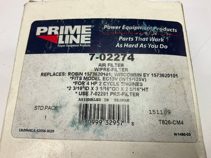 Primeline 7-02274 Air Filter And Pre- Filter 2-3/16''ID X 3-1/16'' OD X 2-5/16'' HT