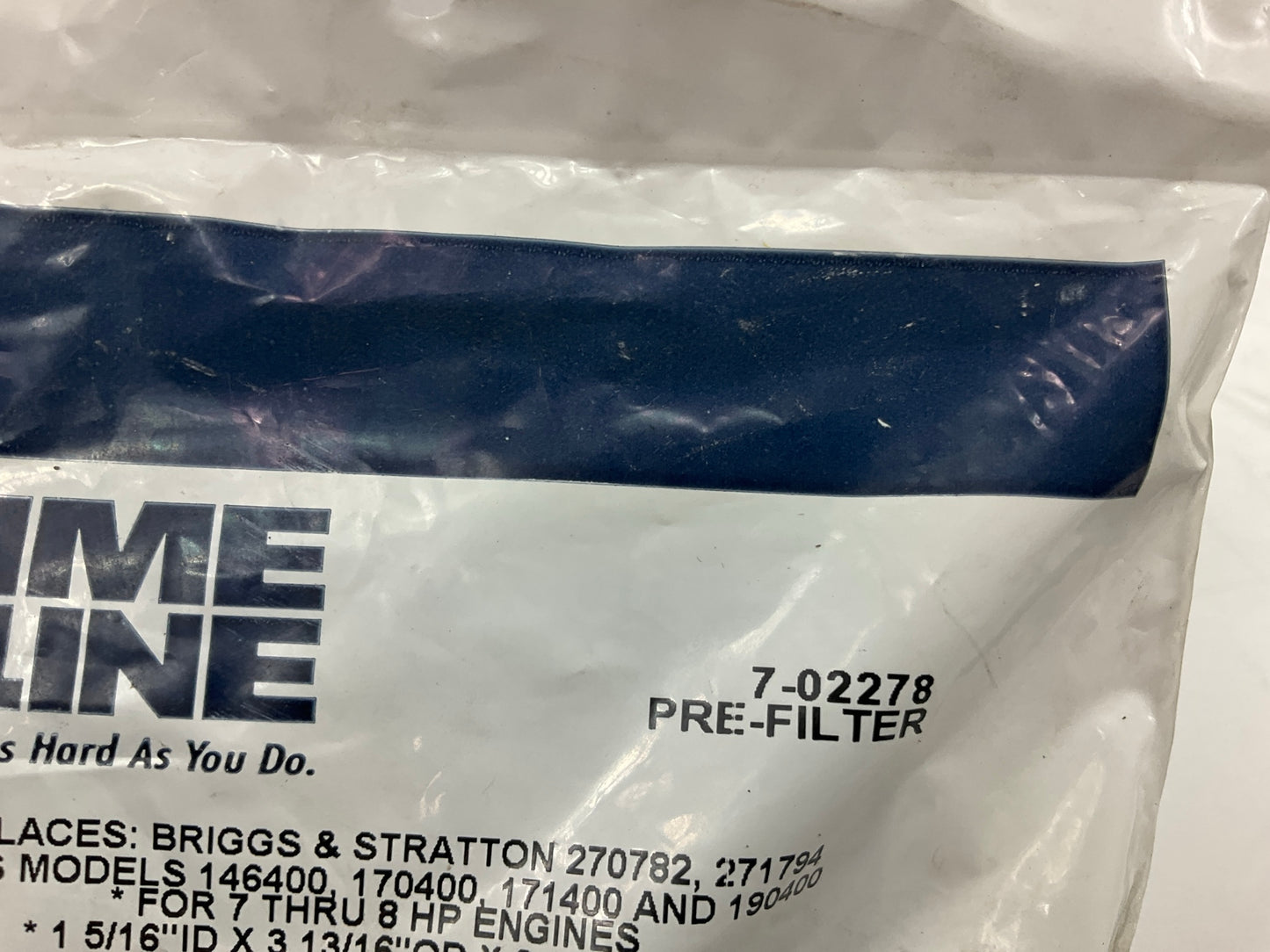 Primeline 7-02278 Round Foam Pre-Filter *1 5/16'' ID X 3 13/16'' OD X 2 15/16'' HT