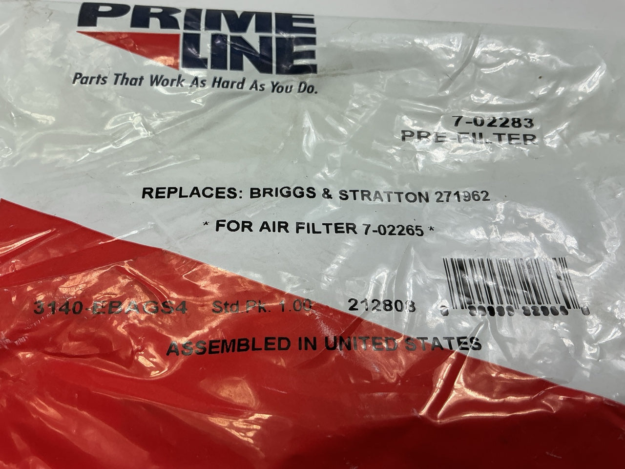 Primeline 7-02283 Air Pre-Filter 100-842, 5939, 7-02283, 30-924, 30-500,