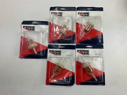 (5) Primeline 7-02323  In-Line Fuel Filter For 1/4'' And 5/16''  Fuel Lines