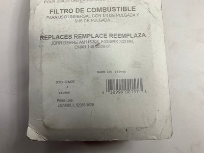 (5) Primeline 7-02323  In-Line Fuel Filter For 1/4'' And 5/16''  Fuel Lines