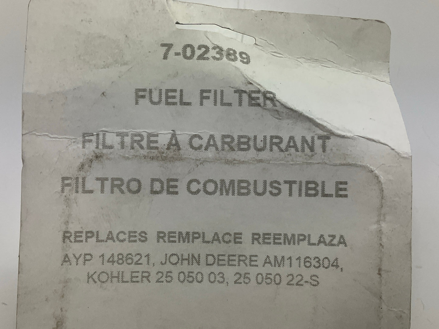 Primeline 7-02389 Fuel Filter Replaces 148621, AM116304, 25-050-03, 25-050-22S