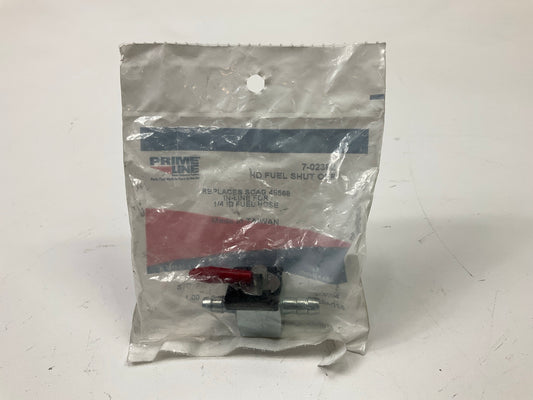 Primeline 7-02392 Inline Fuel Shut-off Valve With 1/4'' Steel Fittings