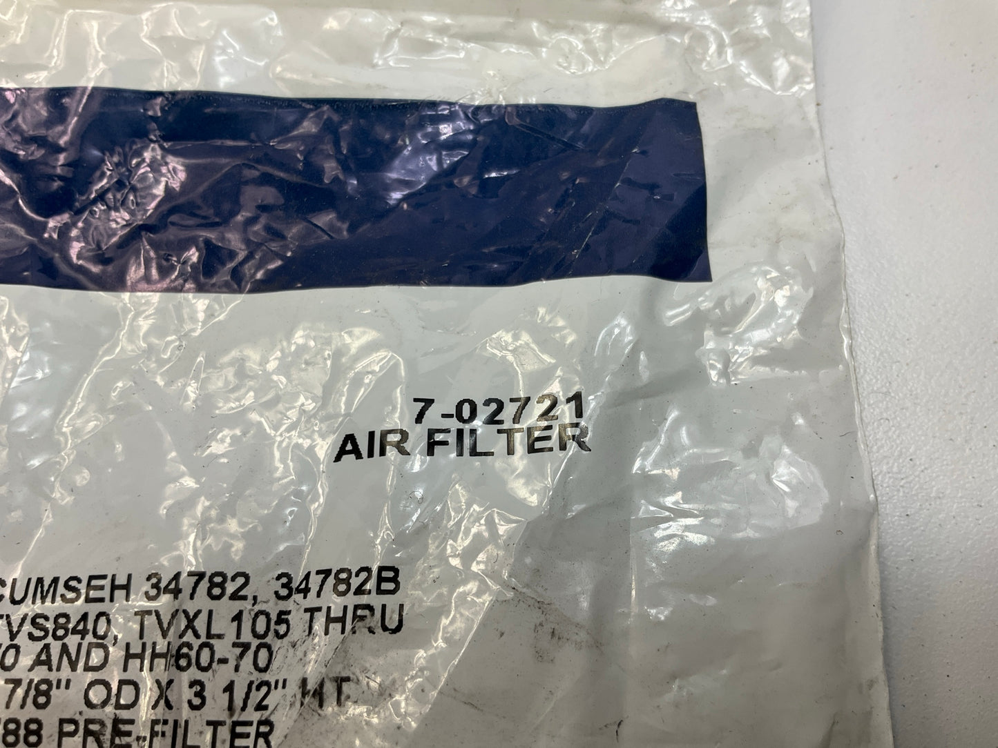Primeline 7-02721 Round, Paper Air Filter 1-1/16'' ID X 2-7/8'' OD X 3-1/2'' HT