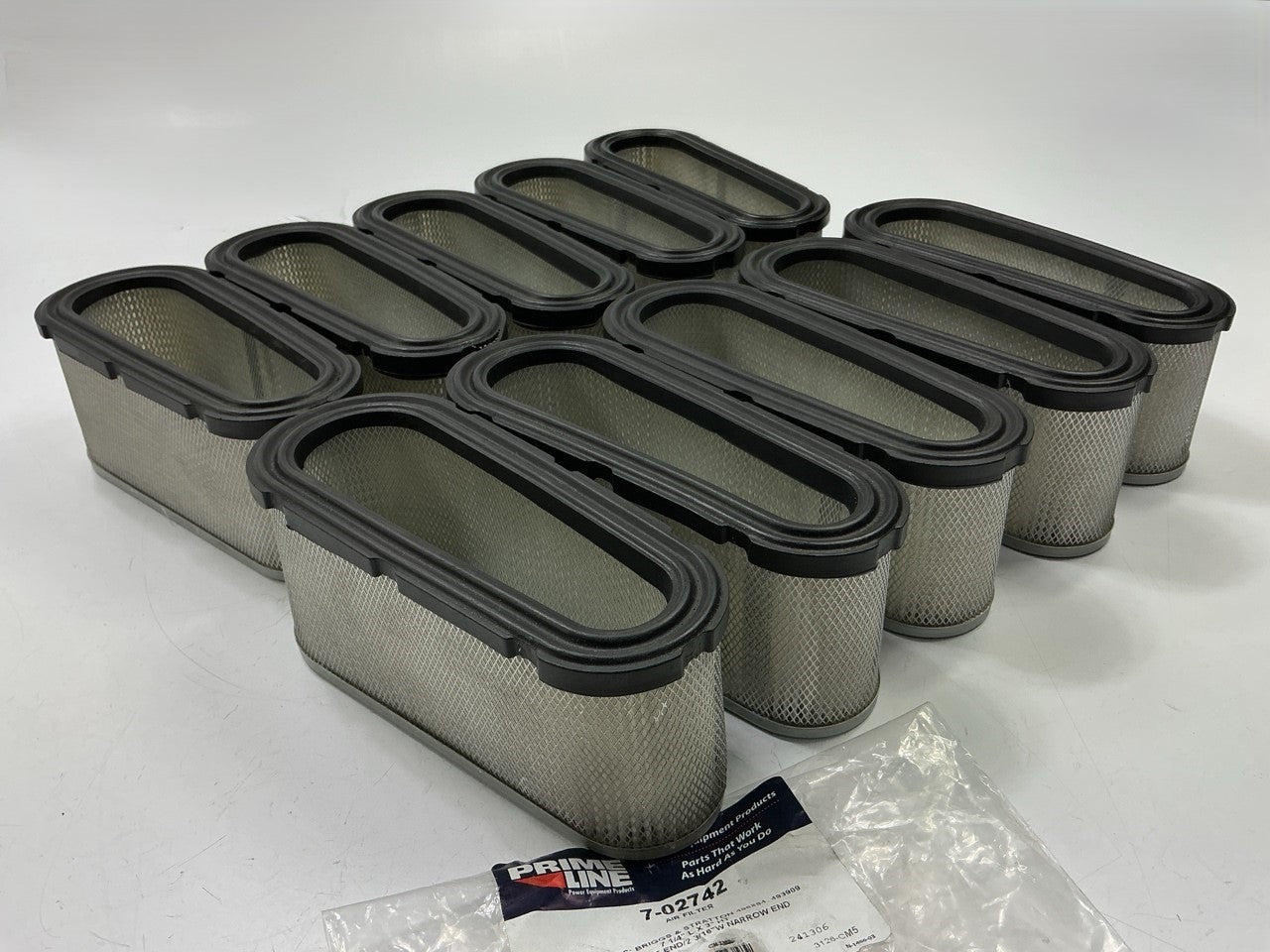 10 Primeline 7-02742 Engine Air Filters Replace Briggs & Stratton 496894, 493909