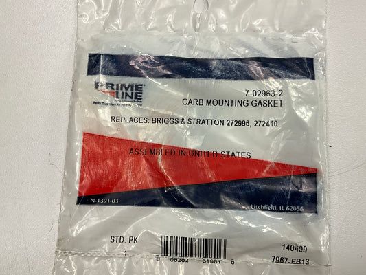 (2) Primeline 7-02963 Carburetor Mounting Gasket