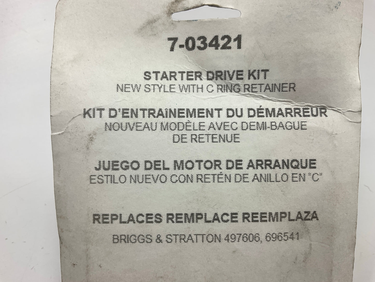 Primeline 7-03421 Starter Drive Kit 497606, 696541, 394805,197606