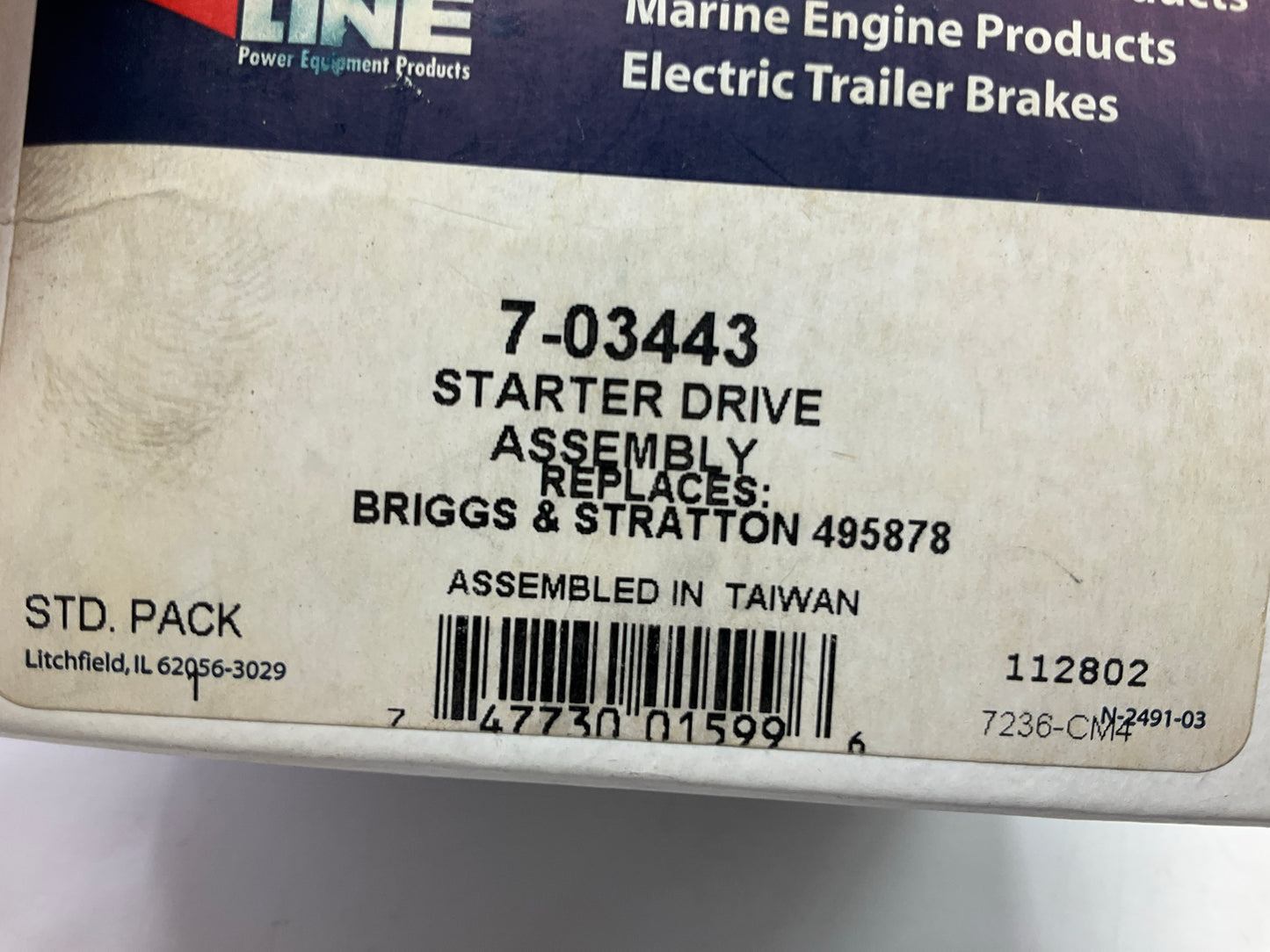 Primeline 7-03443 Starter Drive Kit 150-114, 150-118. 33-005, B1BR59, 495878