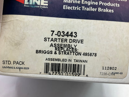 Primeline 7-03443 Starter Drive Kit 150-114, 150-118. 33-005, B1BR59, 495878