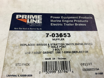Primeline 7-03653 Exhaust Muffler 105-288, B1BR53, 3-030, 267-1288, 394170
