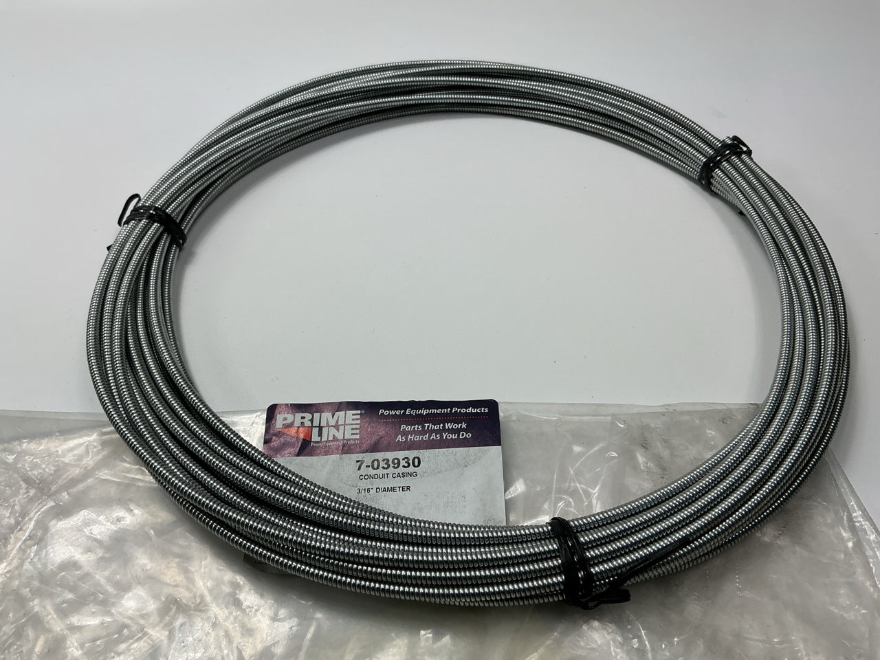 Primeline 7-03930 Push-pull Control Cable Conduit Casing 3/16'' Diameter 50 Foot