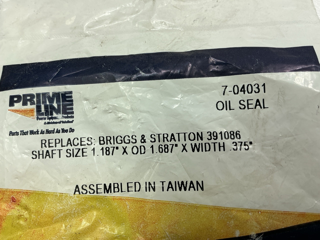 Primeline 7-04031 Oil Seal Shaft Size 1.187''X OD 1.687'' X Width .375'' 7-04060