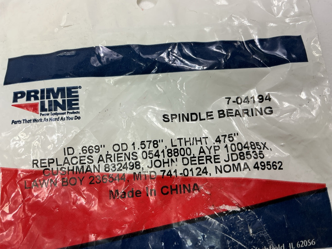 Primeline 7-04194 Spindle Bearing 05418800, 21546046, 5418800, 110485, 110485X