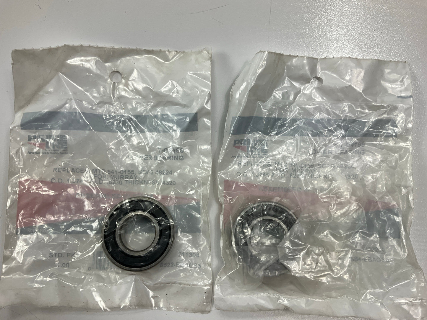 (2) Primeline 7-04199 Lawn Mower Spindle Ball Bearing 741-0155, 941-0155