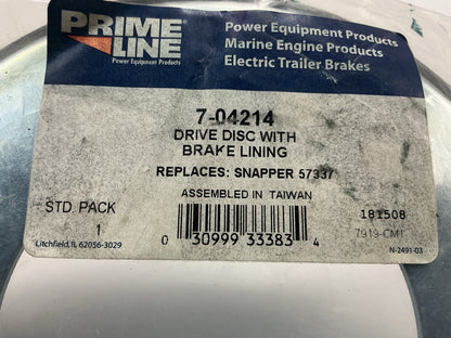 Primeline 7-04214 Drive Disc With Brake Lining 5-7337, 5-7423, 5-3103, 7053103