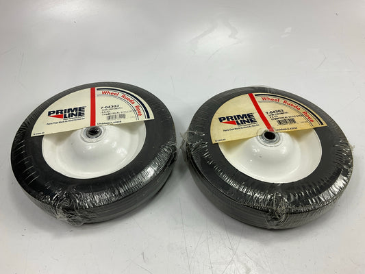 (2) Primeline 7-04303 Ball Bearing  Wheel 8'' X 175'', Pair 72-408, 185-242, 3461