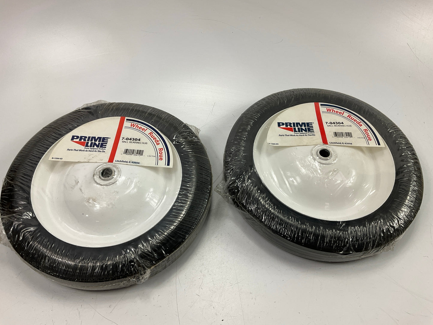 (2) Primeline 7-04304 Replacement Wheel 10x175 185-033, 185033, 190-033, 72-410