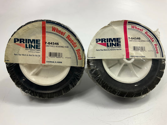 (2) Primeline 7-04346 Plastic Wheel 72-106, 195-008, B1SB280