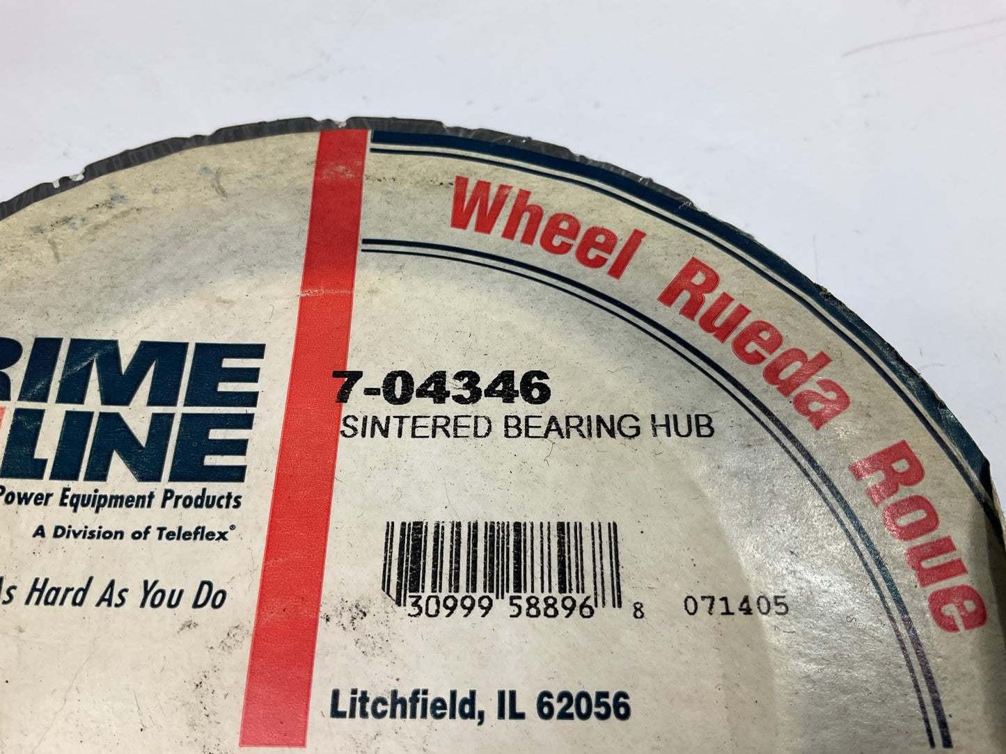 Primeline 7-04346 6x1.50 Plastic Wheel Diamond Tread, 1/2'' Bore, 1-3/8'' Offset