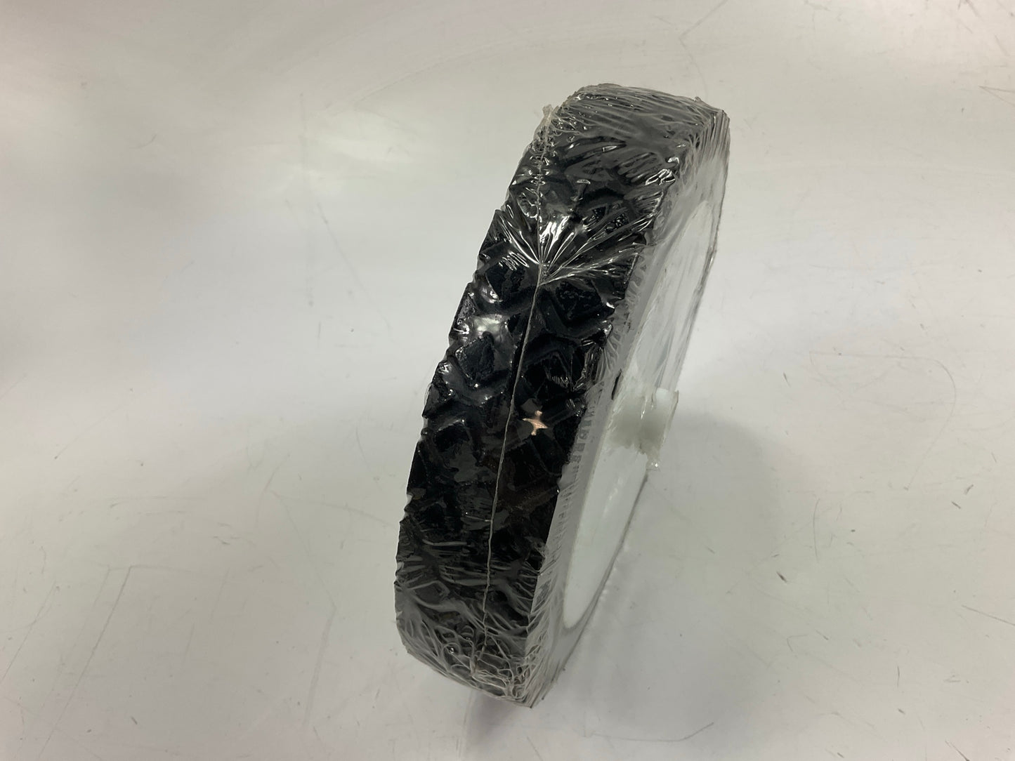 (2) PrimeLine Semi-Pneumatic Lawn Mower Wheel 7''x1.5'' Tire Size, 1/2'' Axle