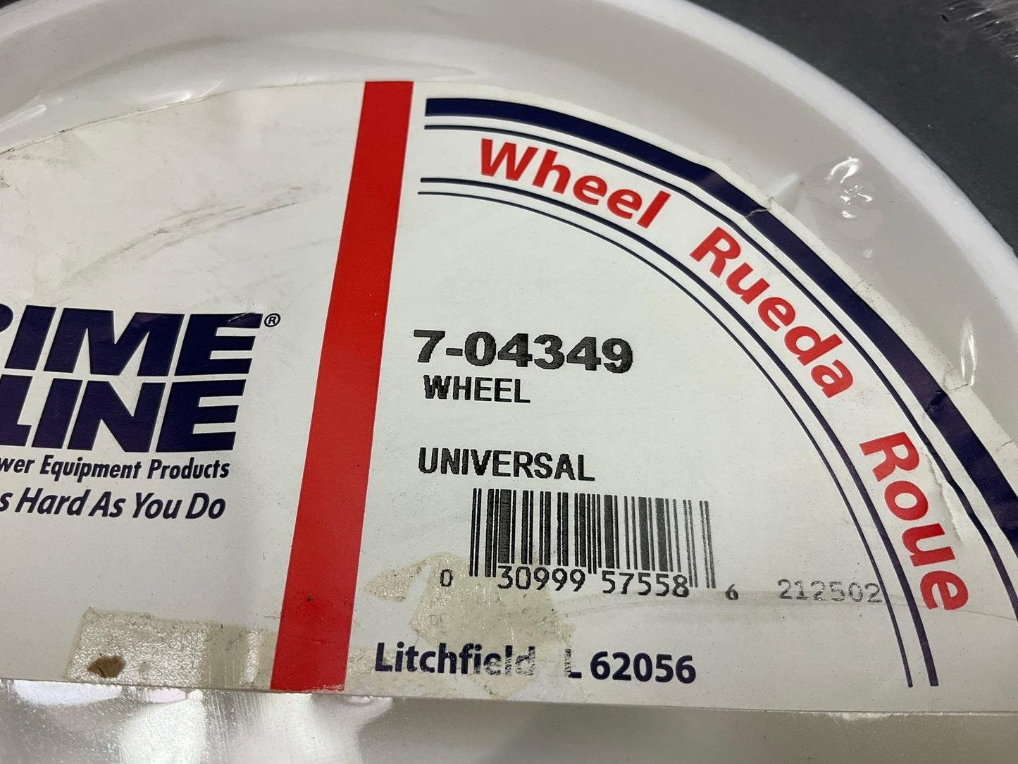 Primeline 7-04349 Plastic Wheel Diamond Tread 09253700, 1-8484, 726160