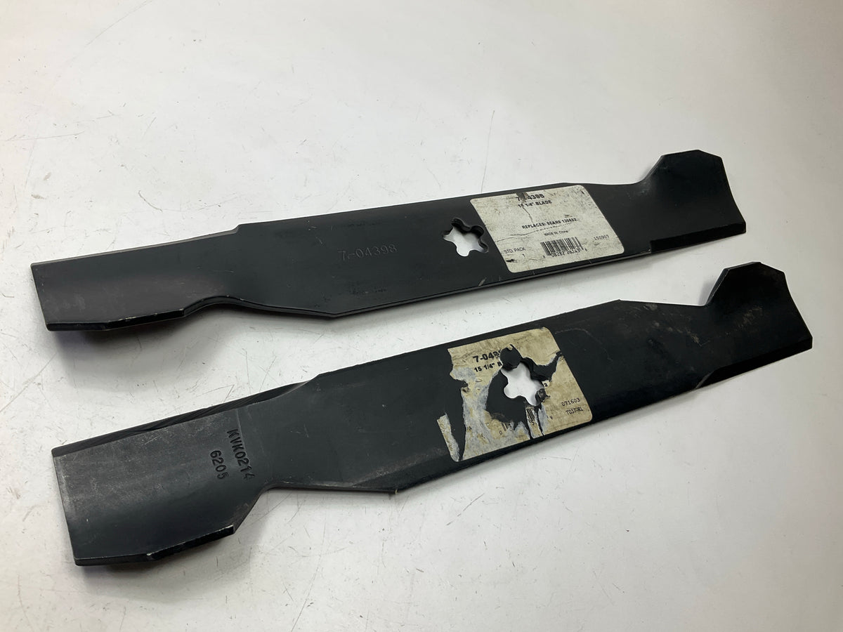 Primeline 7-04398 Lawn Mower Blade 2-1/4'' Wide, .135'' Thick, 15-3/8'' Long - PAIR