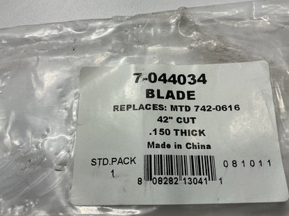 Primeline 7-044034 Lawn Mower Blade 3'' Wide, .150 Thick 21-3/16'' Long