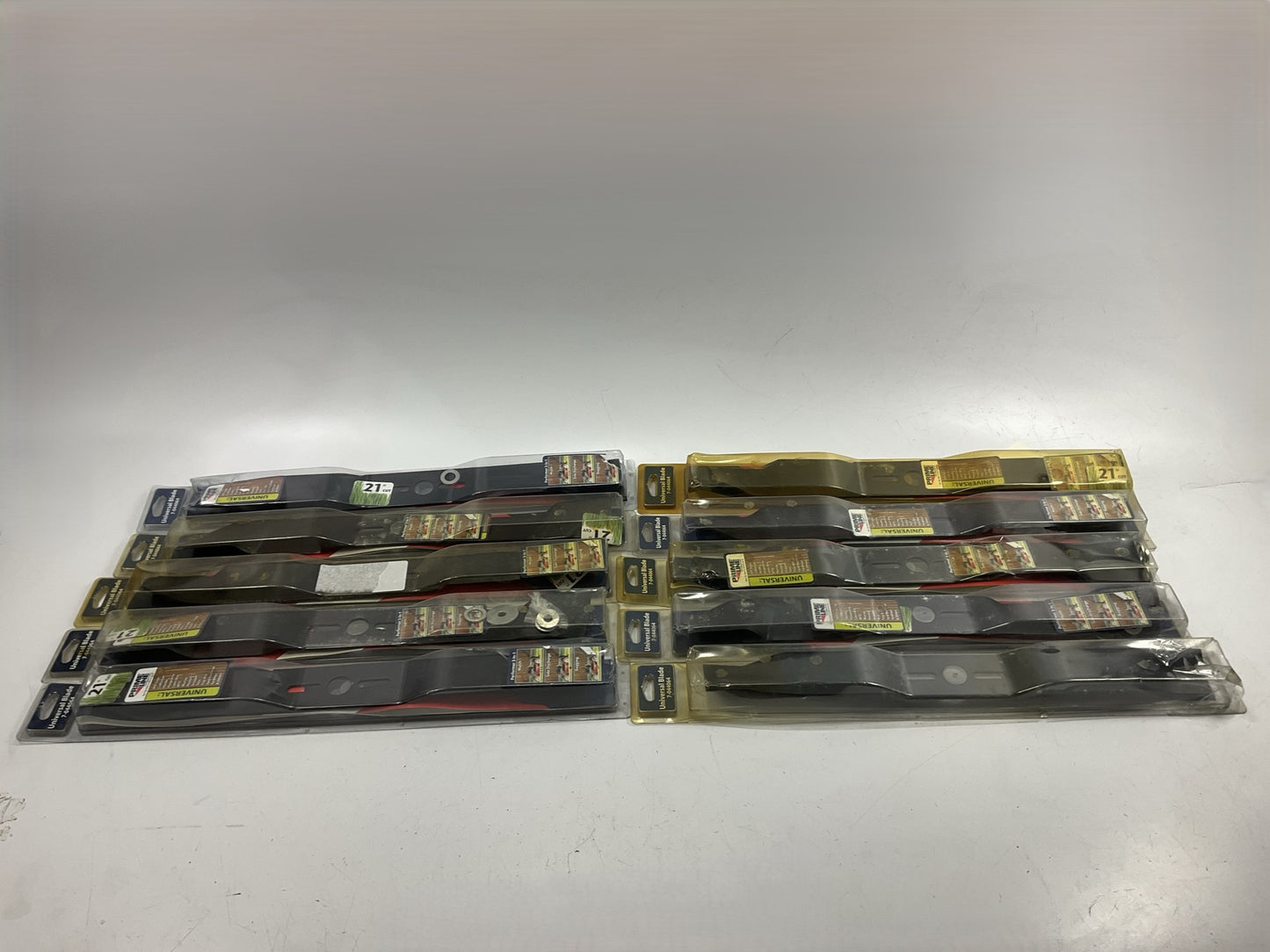 (10) Primeline 7-044064 Universal 3-in-1 Lawn Mower Blade 21'' Long, 1'' Hole