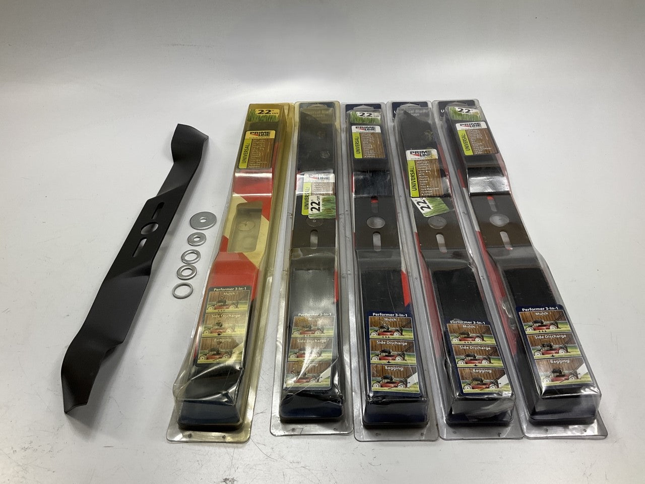 (5) Blades - Prime Line 7-044066 Universal 22'' Mower Blade