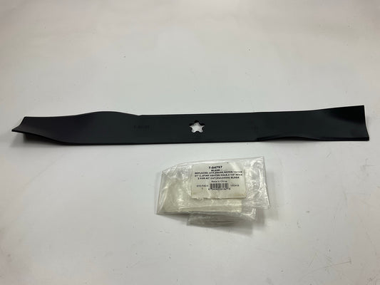Primeline 7-04797 Lawn Mower Blade 21'' L 55 Point Star Center Hole 2 1/4'' Wide