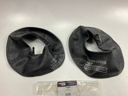 (2) Prime Line 7-04801 Tire Tube 15 By 600-6 Straight Stem Angle, 15x600-6