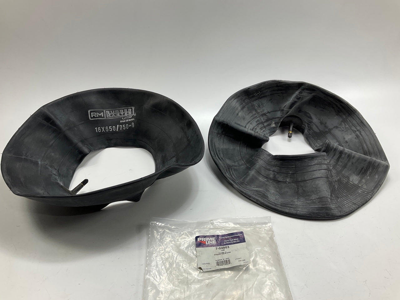 (2) Primeline 7-04803 Tire Inner Tube 16x6.50x8 With TR13 Straight Stem